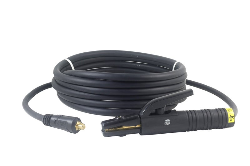 Sa 150 Amp Welding Electrode Holder Lead Assembly - Dinse 10-25 Connector - #4 AWG cable (15 FEET) - Image 1